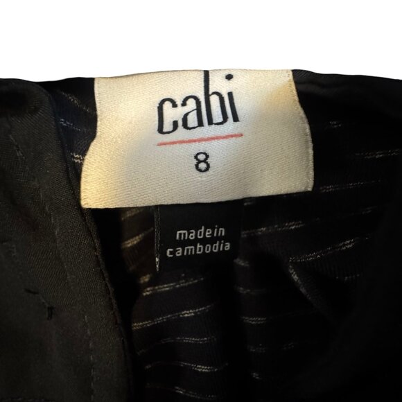 Cabi Carriage Ponte Navy Dot Print Ankle Pants Size 8✨50% Off Bundles 3+ - Picture 13 of 16
